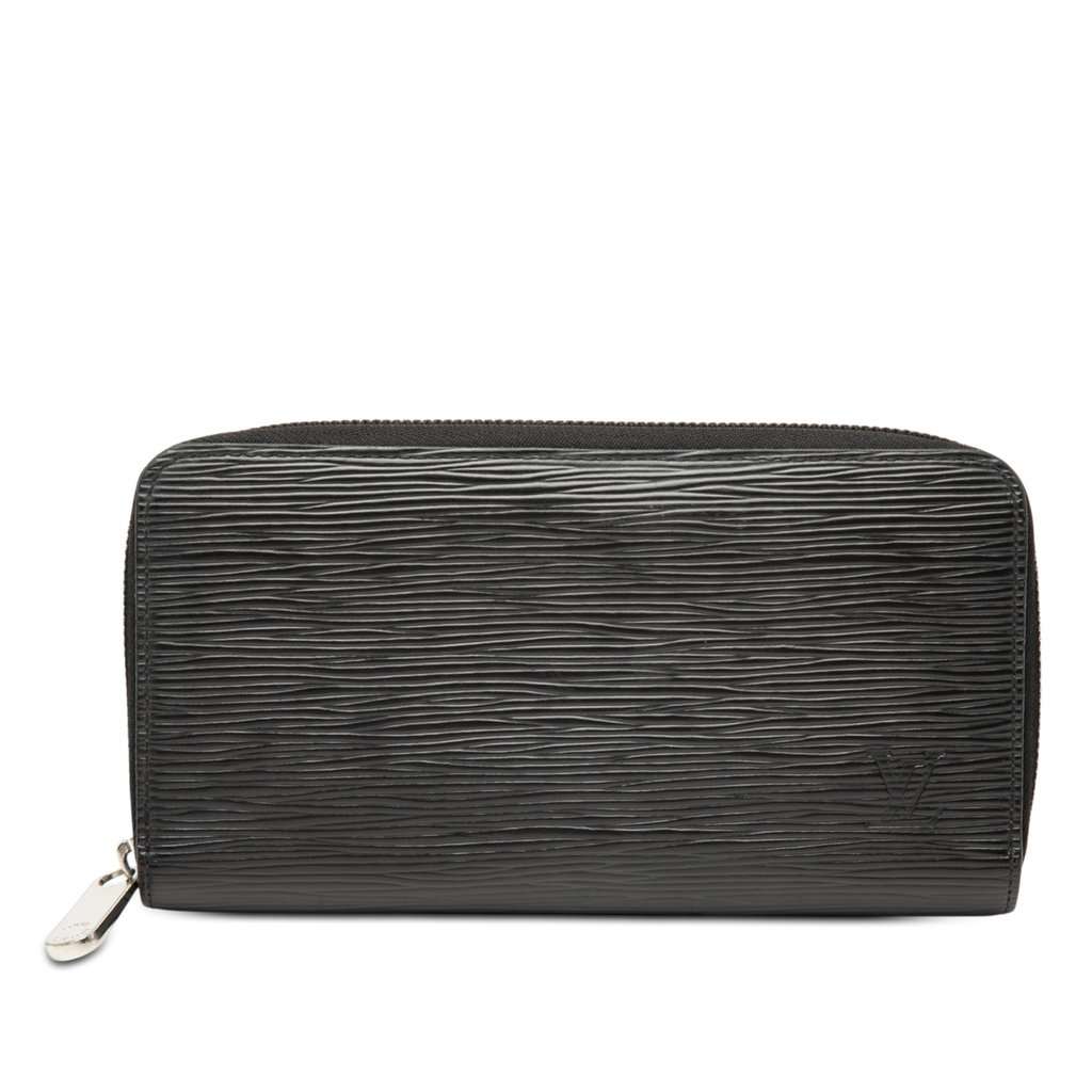 Louis Vuitton Epi Zippy Long Wallet Black Leather Very good - Front View
