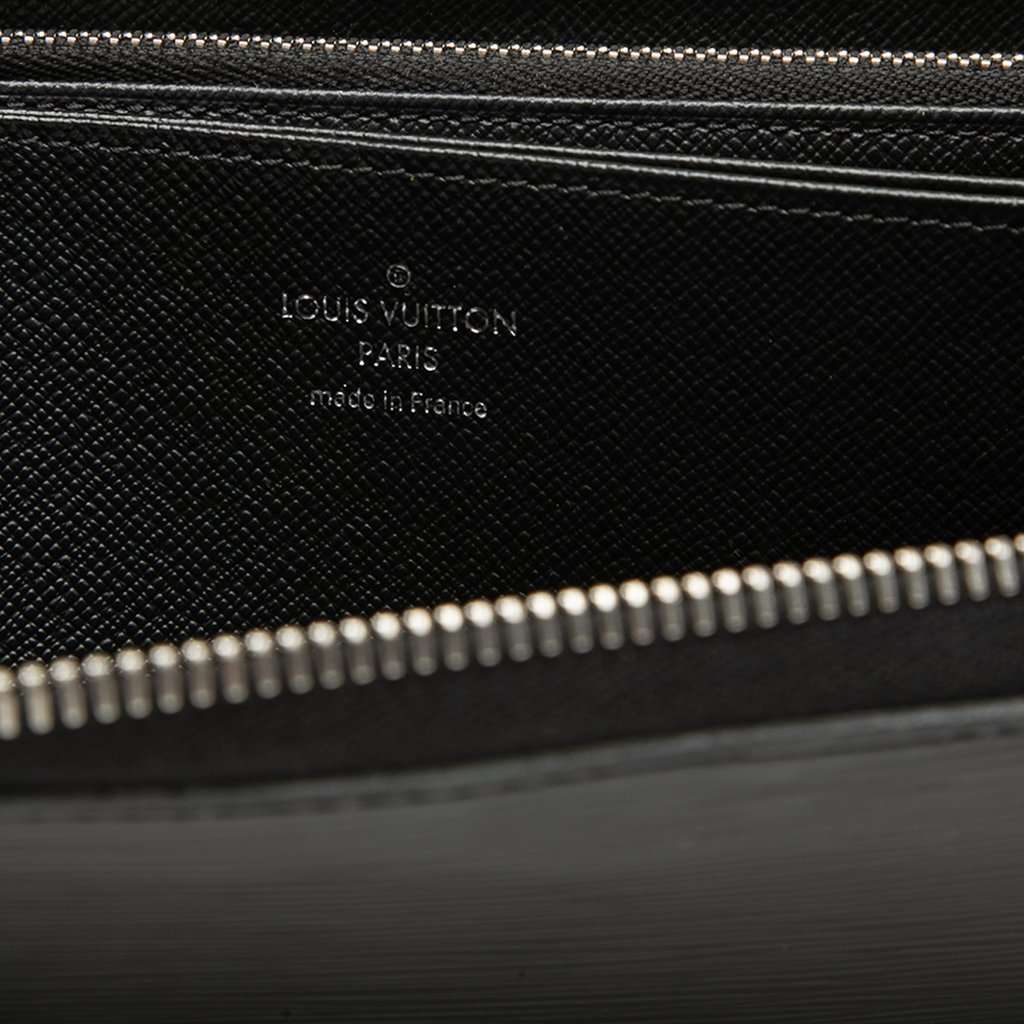 Louis Vuitton Epi Zippy Long Wallet Black Leather Very good - Box View