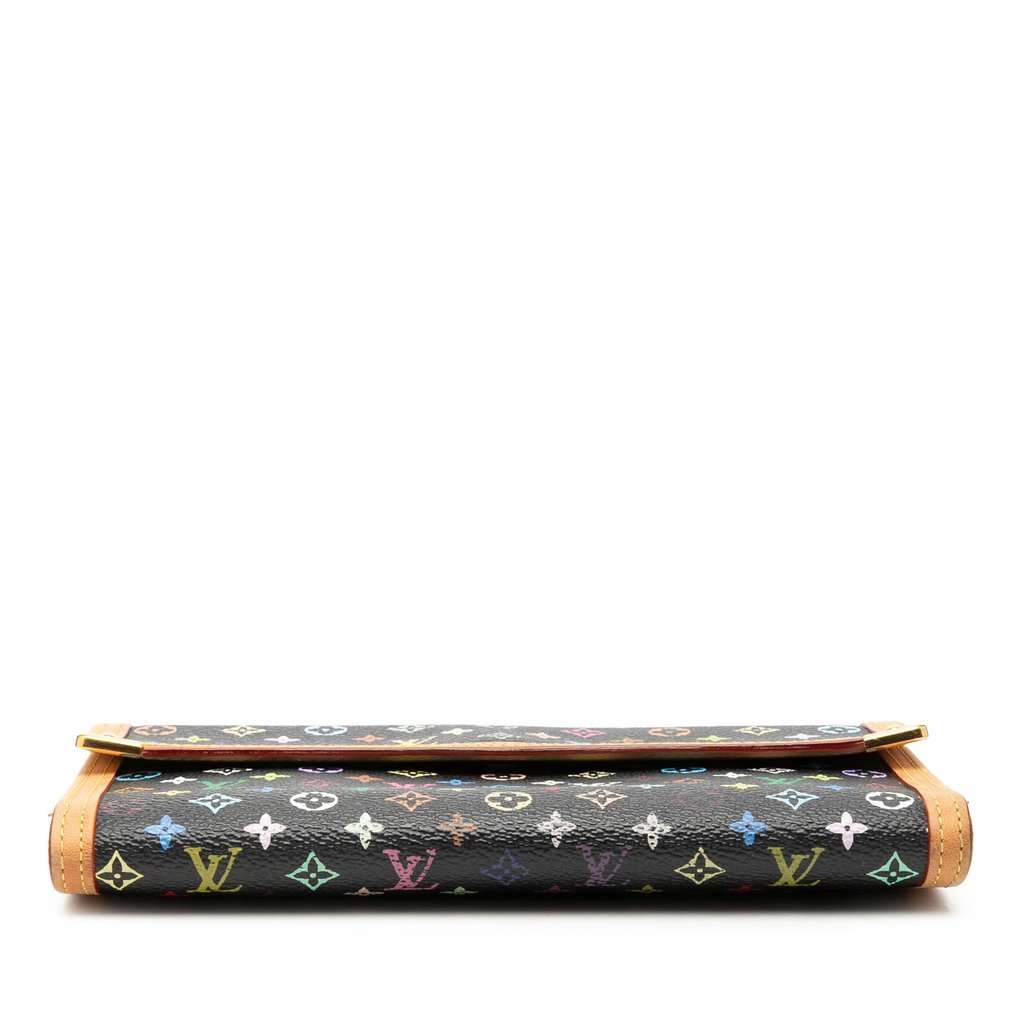 Louis Vuitton Monogram Multicolor Porte Tresor International Wallet Black Very good - Inside View
