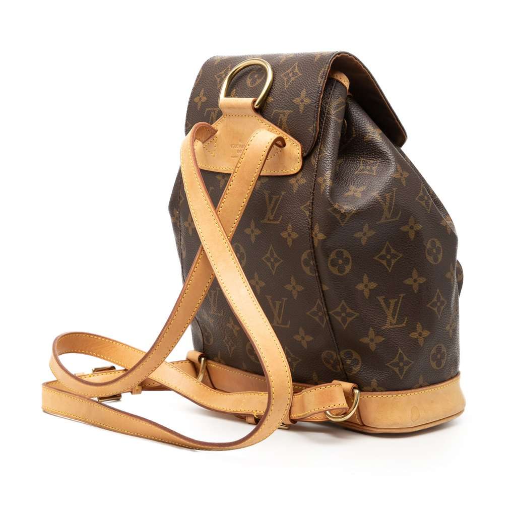 Louis Vuitton Monogram Montsouris MM Brown Very good - Back View