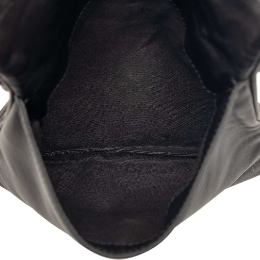 Bottega Veneta Intrecciato Trimmed Nappa Crossbody Black Leather Very good condition - Model View