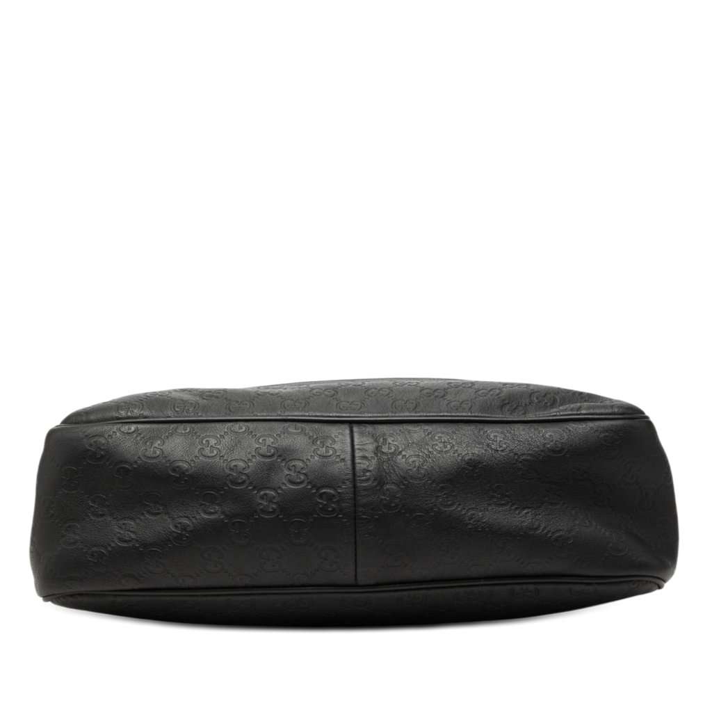 Gucci Guccissima Messenger Bag Black Leather Very good condition - Inside View