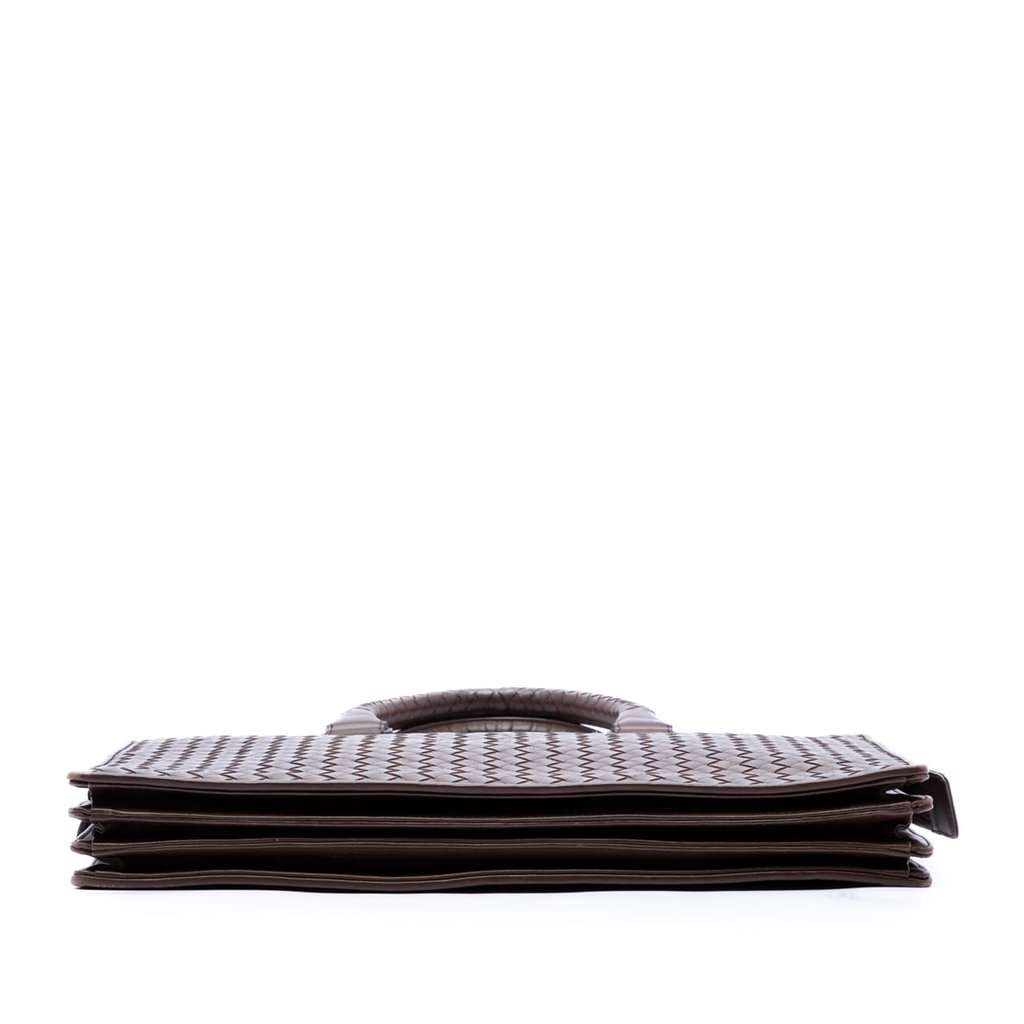 Bottega Veneta Nappa Intrecciato Business Bag Brown Leather Very good condition - Inside View