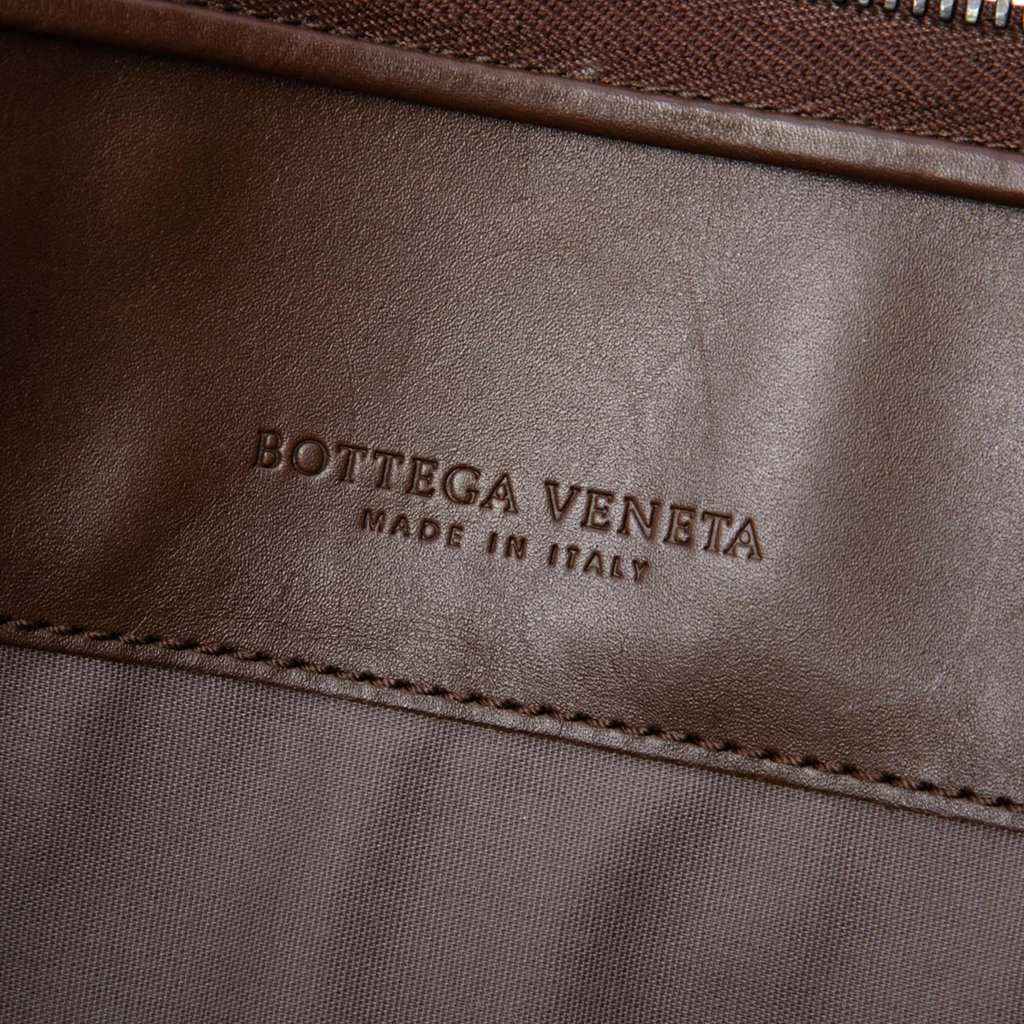 Bottega Veneta Nappa Intrecciato Business Bag Brown Leather Very good condition - Box View