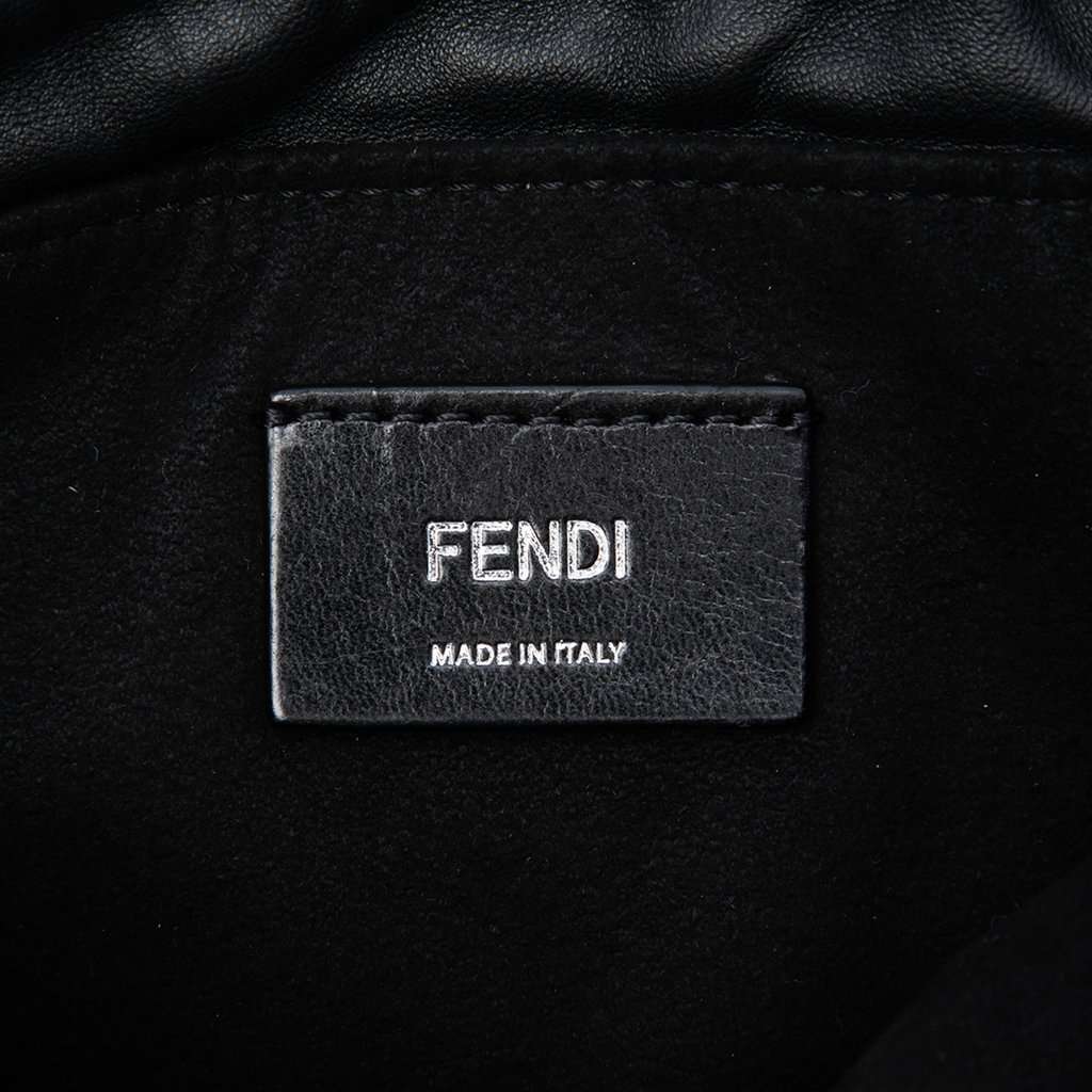 Fendi Leather Pack Pouch Bag Black Leather Very good condition - Box View
