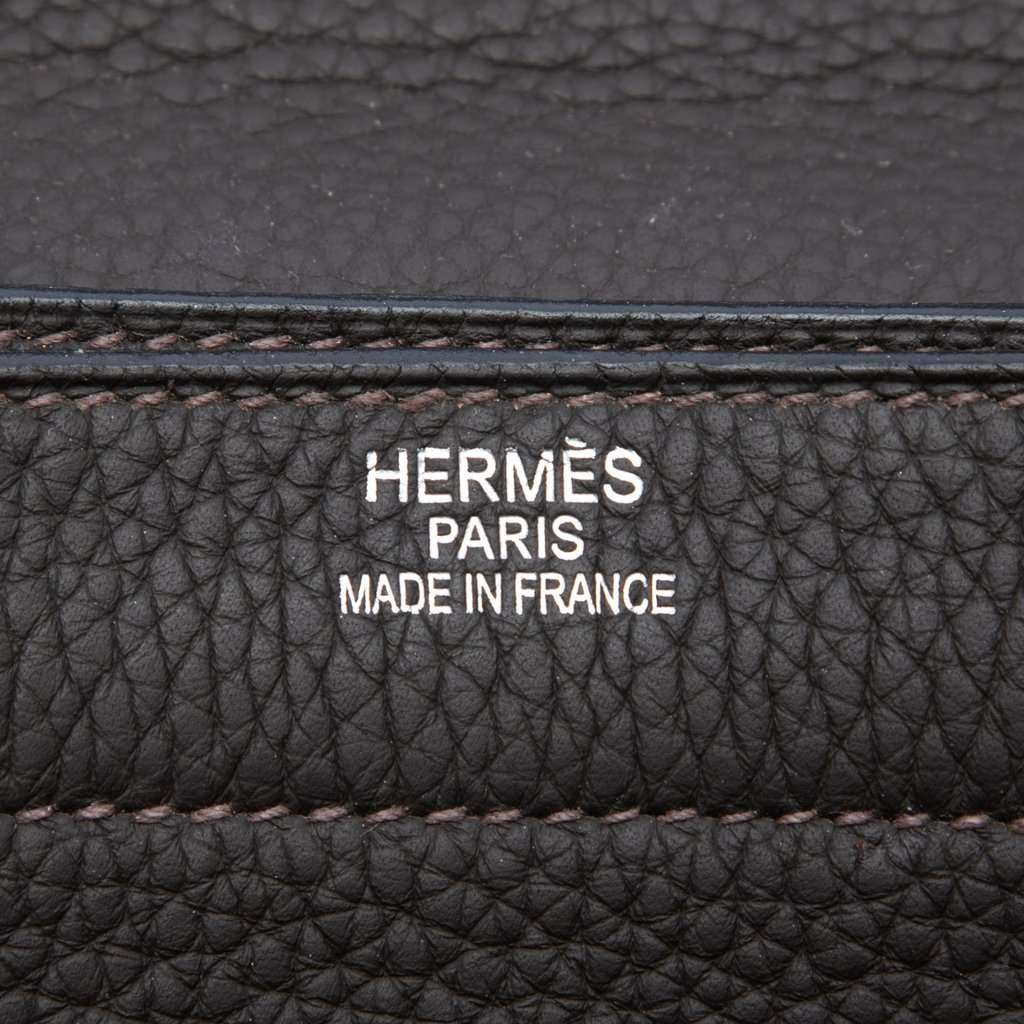 Hermès Togo Sac A Depeches Verso 38 Brown Leather Very good condition - Box View