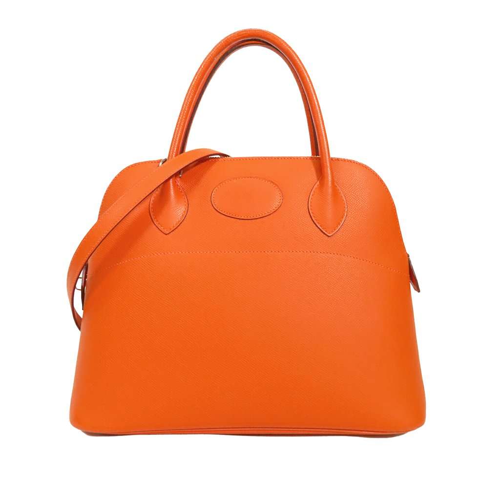 Hermès Epsom Bolide 31 Orange Leather Very good condition - Front View