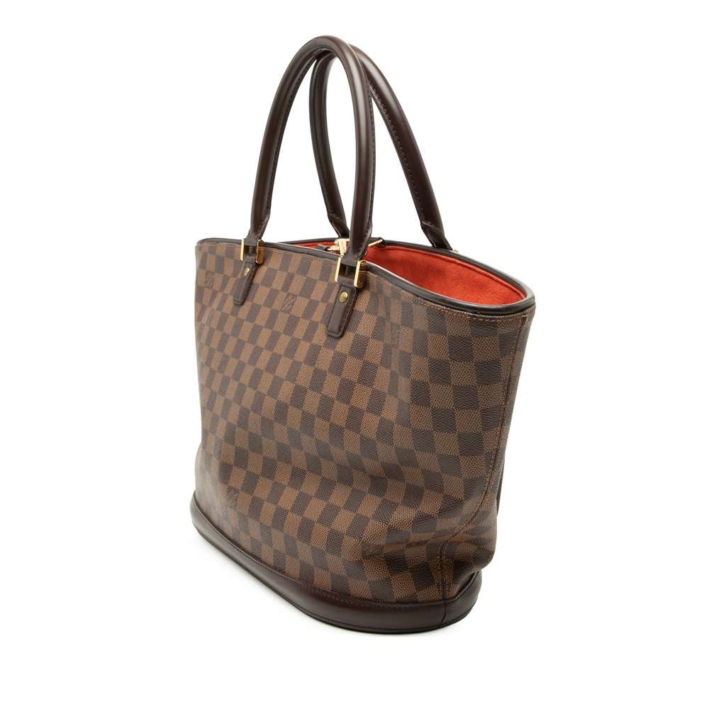 Louis Vuitton Damier Ebene Manosque GM Brown Very good - Back View