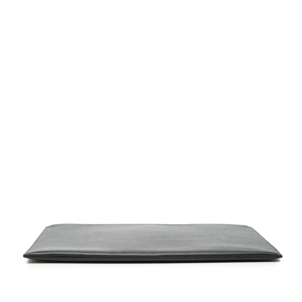 Saint Laurent Grain De Poudre Zip Document Holder Black Leather Very good condition - Inside View