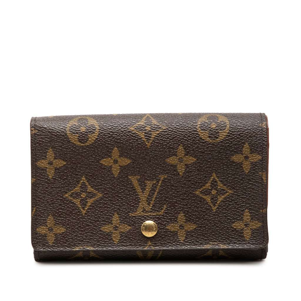Louis Vuitton Monogram Porte Monnaie Tresor Wallet Brown Very good condition - Front View