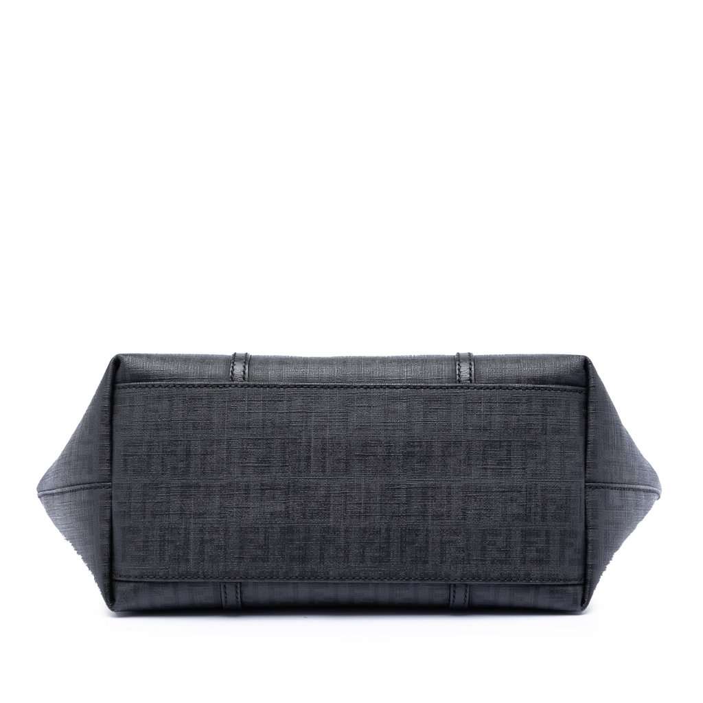 Fendi Zucchino Coated Canvas Tote Navy Very good condition - Inside View