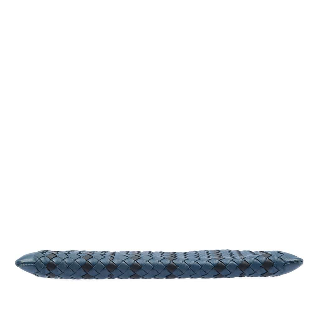 Bottega Veneta Bicolor Nappa Intrecciato Clutch Blue Leather Very good - Inside View
