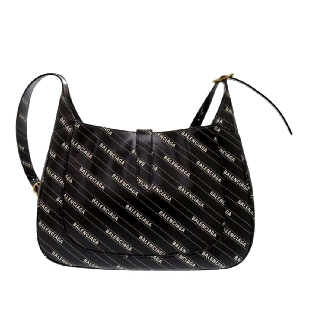 Gucci Balenciaga The Hacker Project Medium Calfskin Jackie 1961 Crossbody Black Leather Very good condition - Back View