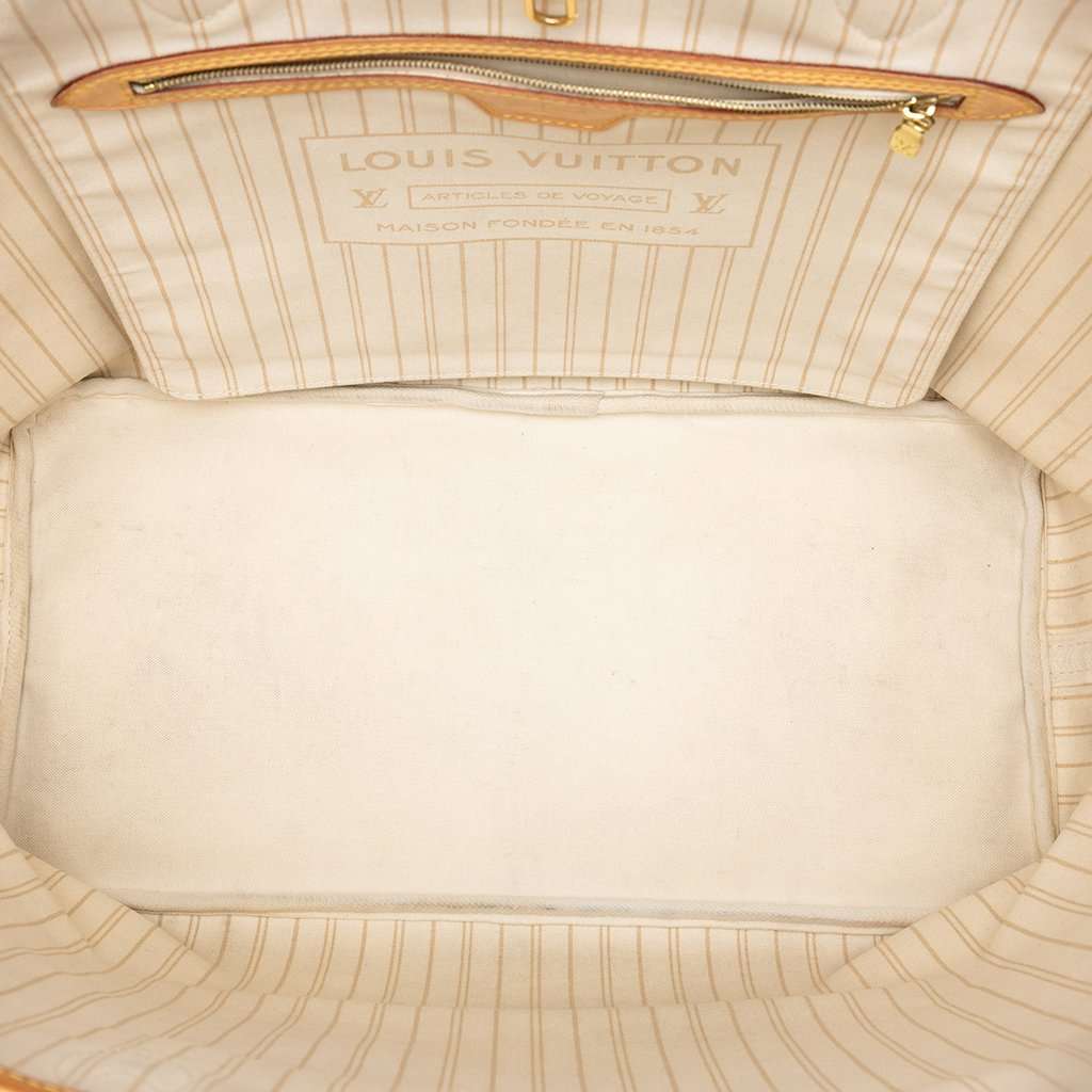 Louis Vuitton Damier Azur Neverfull GM White Very good condition - Model View