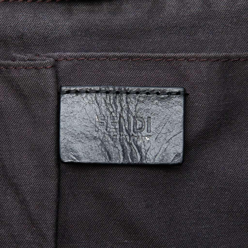 Fendi Zucchino Canvas Superstar Tote Black Very good condition - Box View