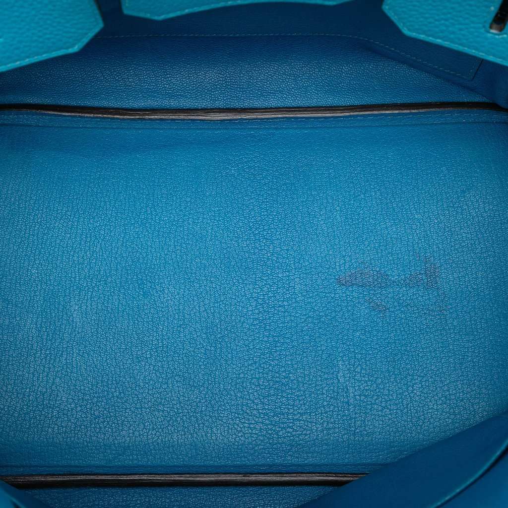 Hermès Clemence Verso Birkin Retourne 35 Blue Leather Very good condition - Model View