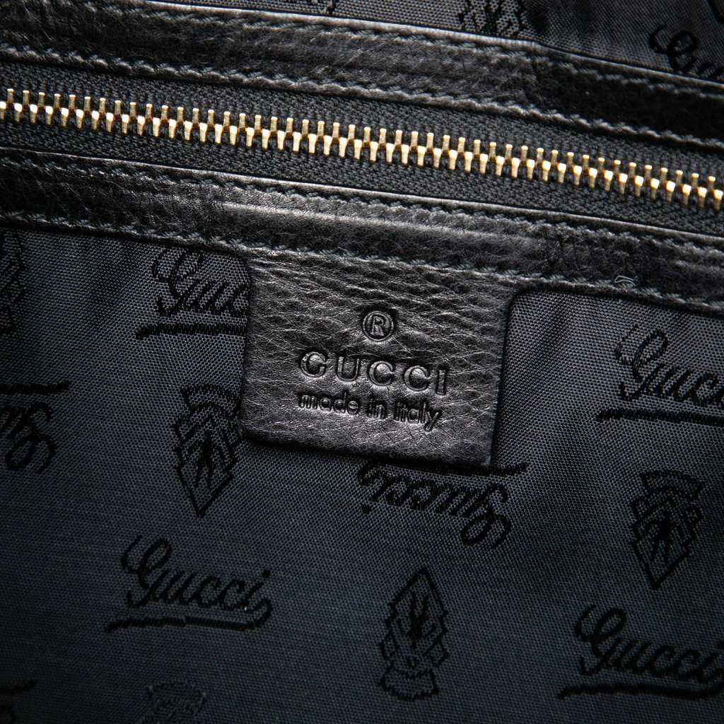 Gucci Large Patent Hysteria Satchel Black Leather Very good - Box View