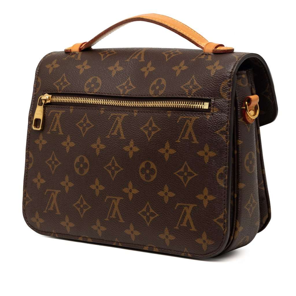 Louis Vuitton Monogram Pochette Metis Brown Very good condition - Back View