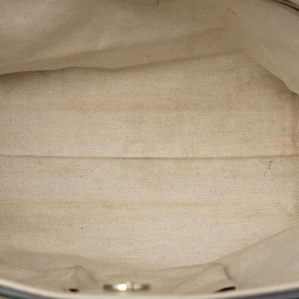 Gucci GG Canvas Web Mayfair Tote Beige Very good - Model View