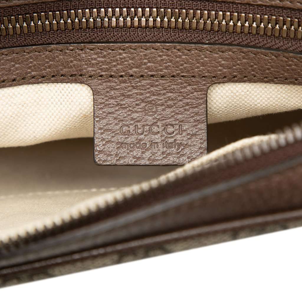 Gucci Small GG Supreme Web Ophidia Messenger Bag Beige Very good - Box View