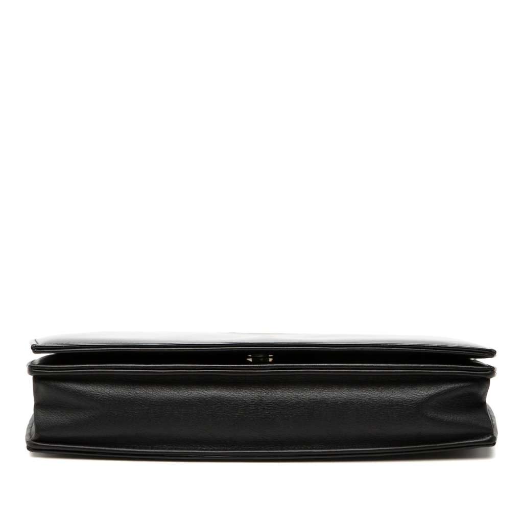 Chanel CC Patent Compact Wallet On Chain Black Leather Very good condition - Inside View