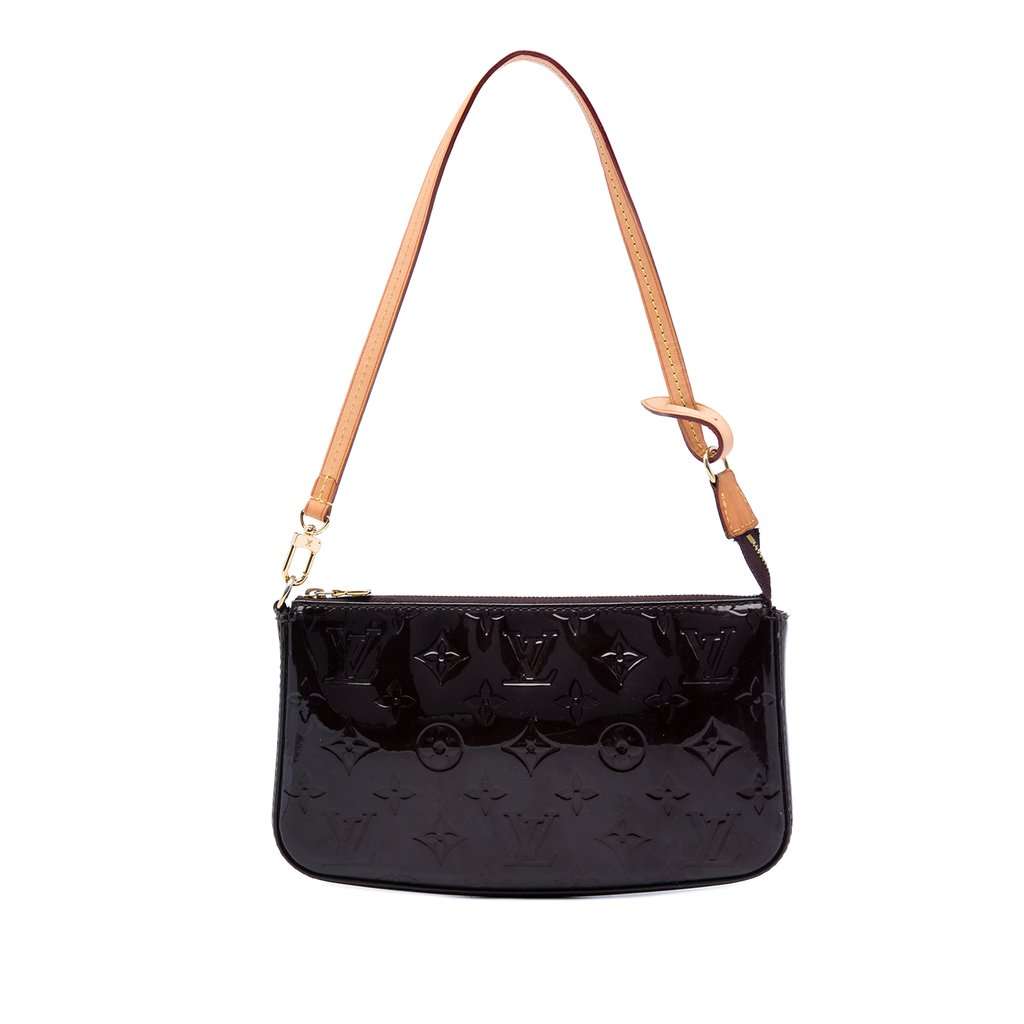 Louis Vuitton Monogram Vernis Pochette Accessoires Purple Leather Very good - Front View