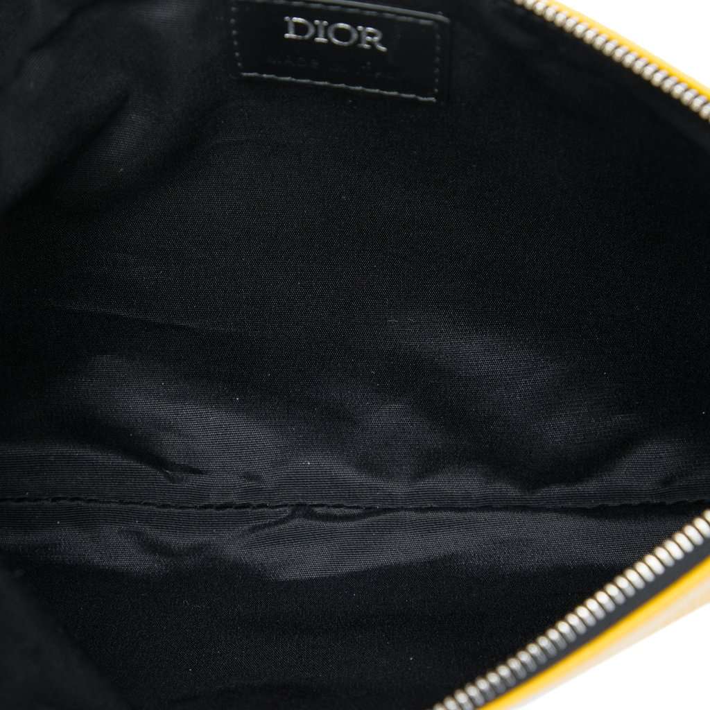 Dior Coated Canvas CD Diamond Clutch Yellow Very good - Box View