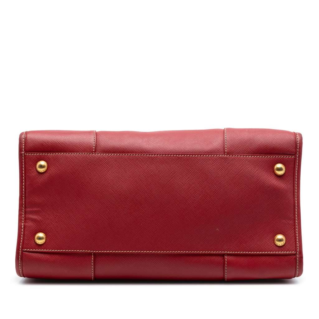 Prada Saffiano Lux Shopping Tote Red Leather Very good - Inside View