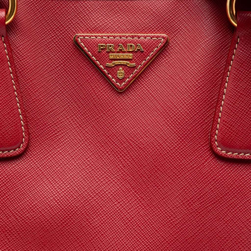 Prada Saffiano Lux Shopping Tote Red Leather Very good - Box View