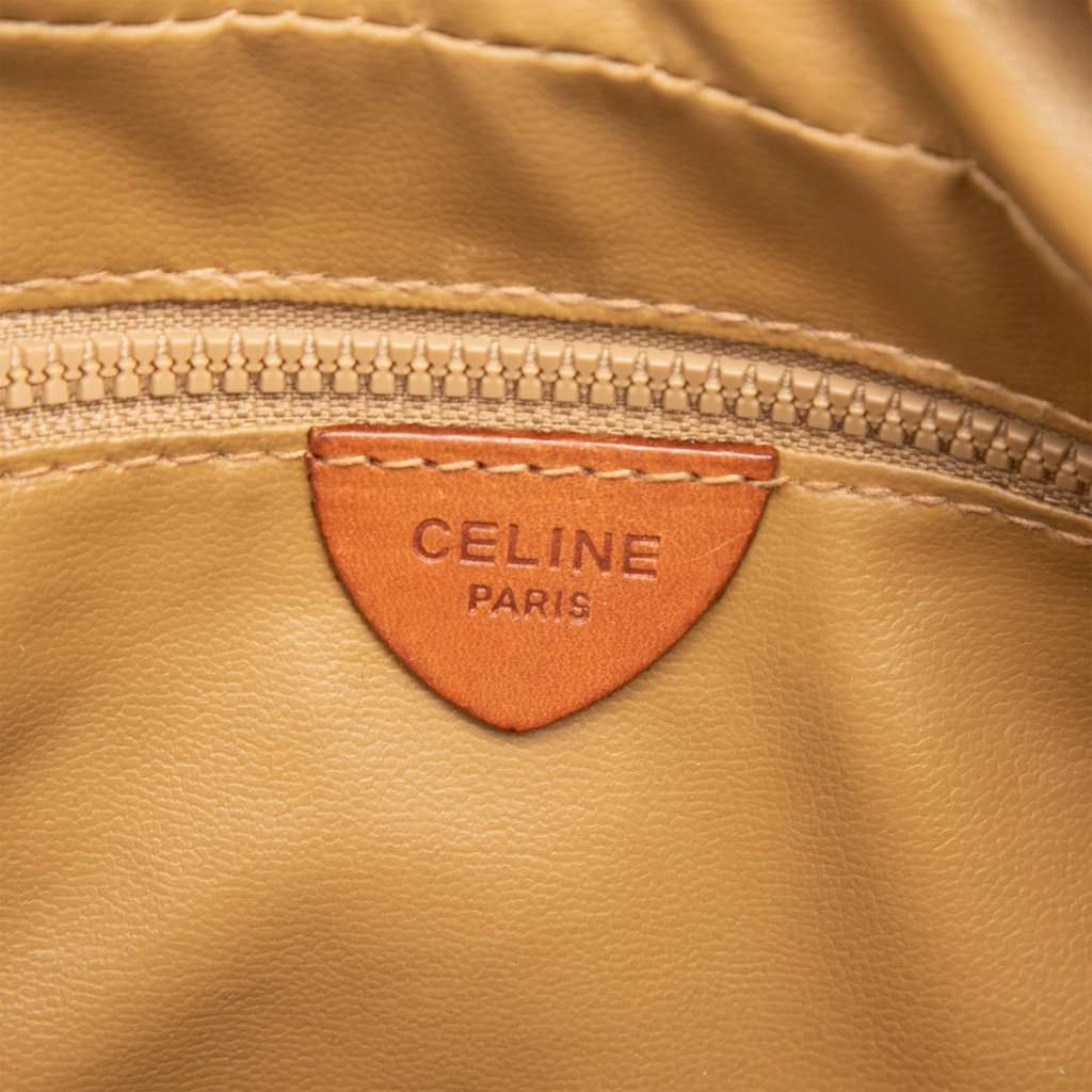 Celine Macadam Coated Canvas Handbag Brown Very good - Box View
