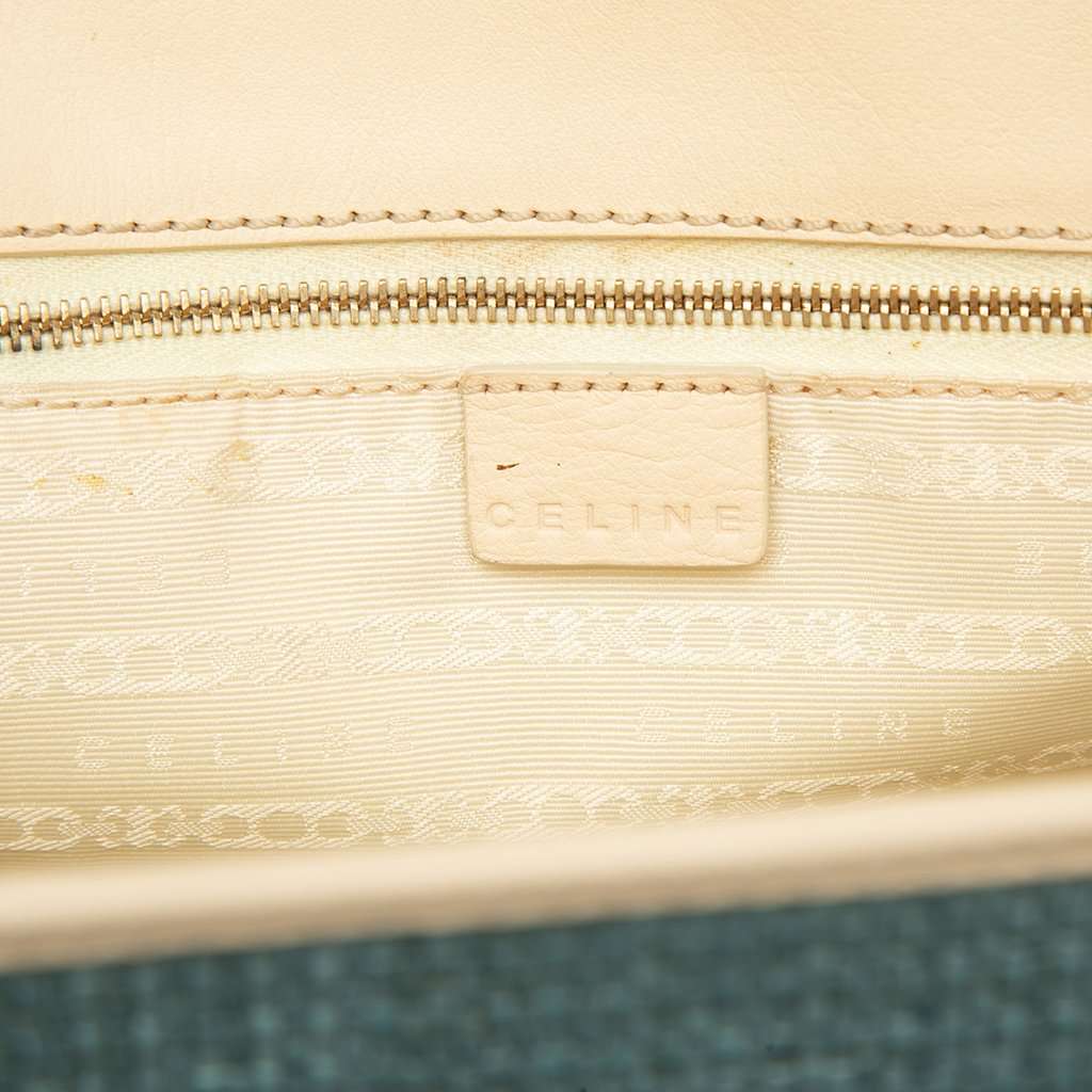 Celine Raffia Boogie Handbag Blue Very good condition - Box View
