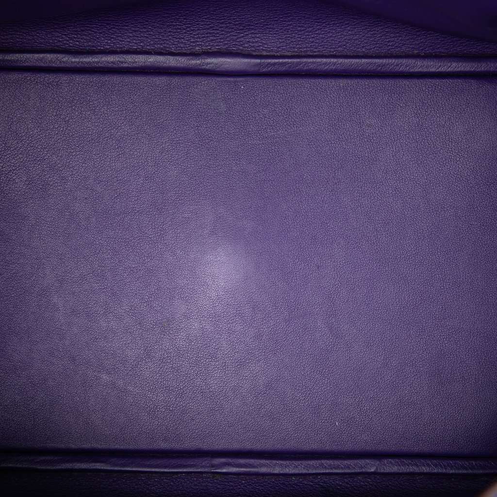 Hermès Swift Lindy 34 Purple Leather Very good condition - Model View