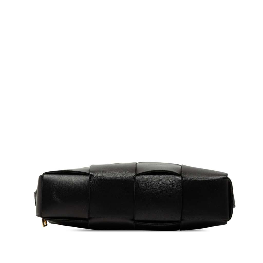 Bottega Veneta Mini Nappa Maxi Intrecciato Cassette Crossbody Black Leather Very good - Inside View