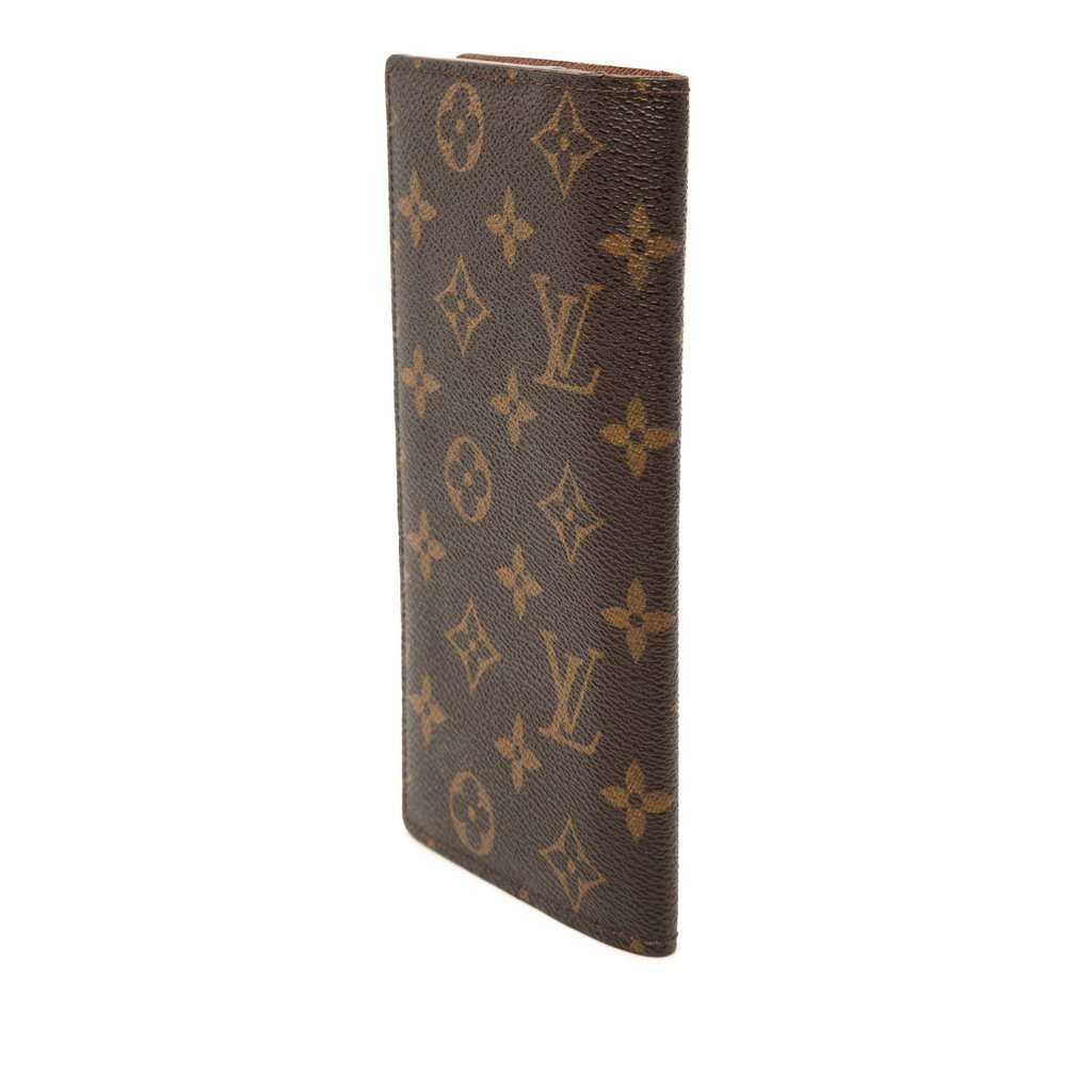 Louis Vuitton Monogram Brazza Long Wallet Brown Very good condition - Back View