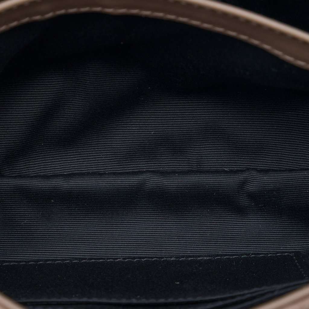 Saint Laurent Toy Matelasse Suede Monogram LouLou Crossbody Brown Leather Very good - Model View