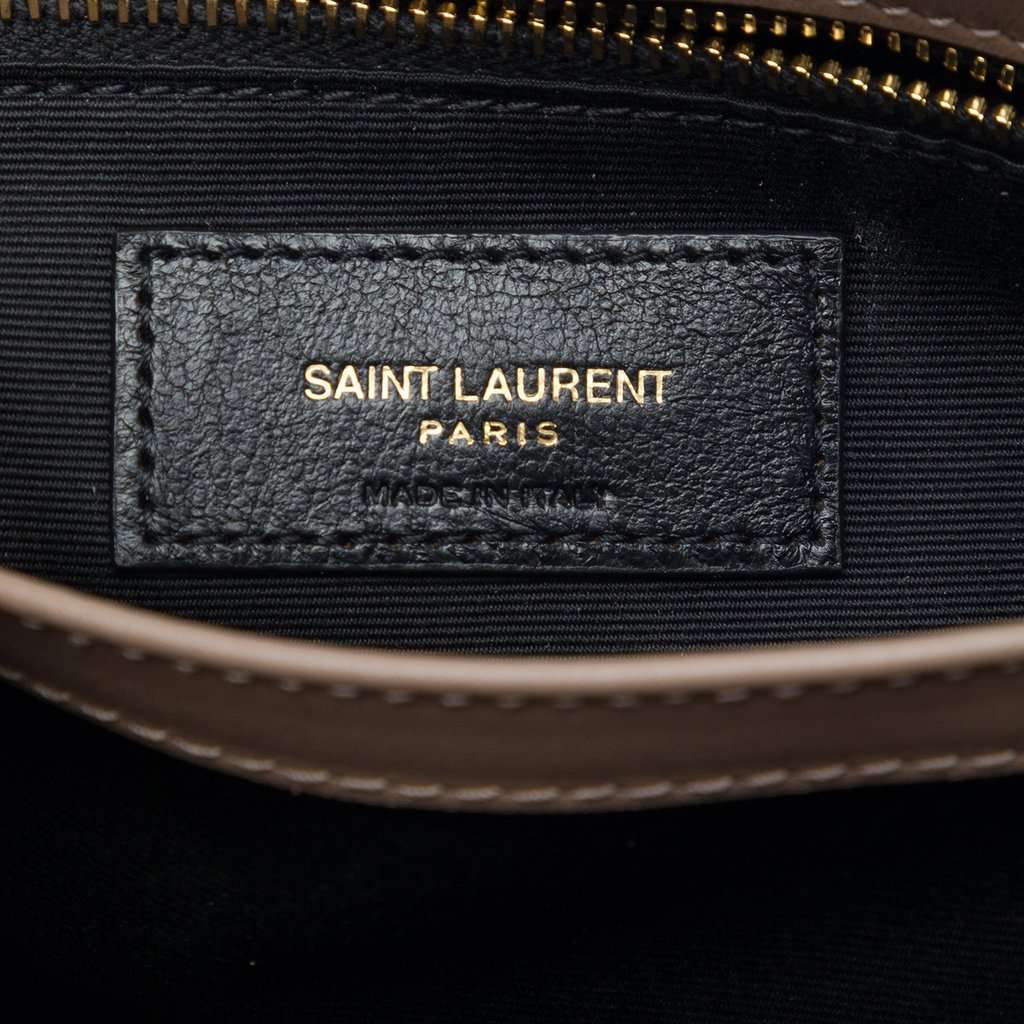Saint Laurent Toy Matelasse Suede Monogram LouLou Crossbody Brown Leather Very good - Box View