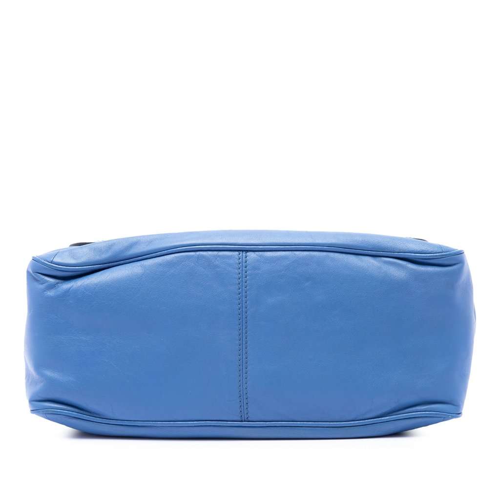 Celine Leather Boogie Horse Carriage Handbag Blue Leather Very good condition - Inside View