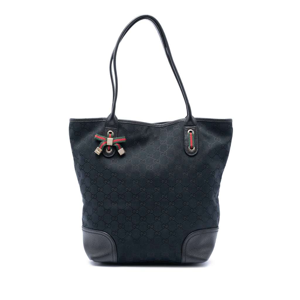 Gucci GG Canvas Princy Tote Blue Very good condition - Front View