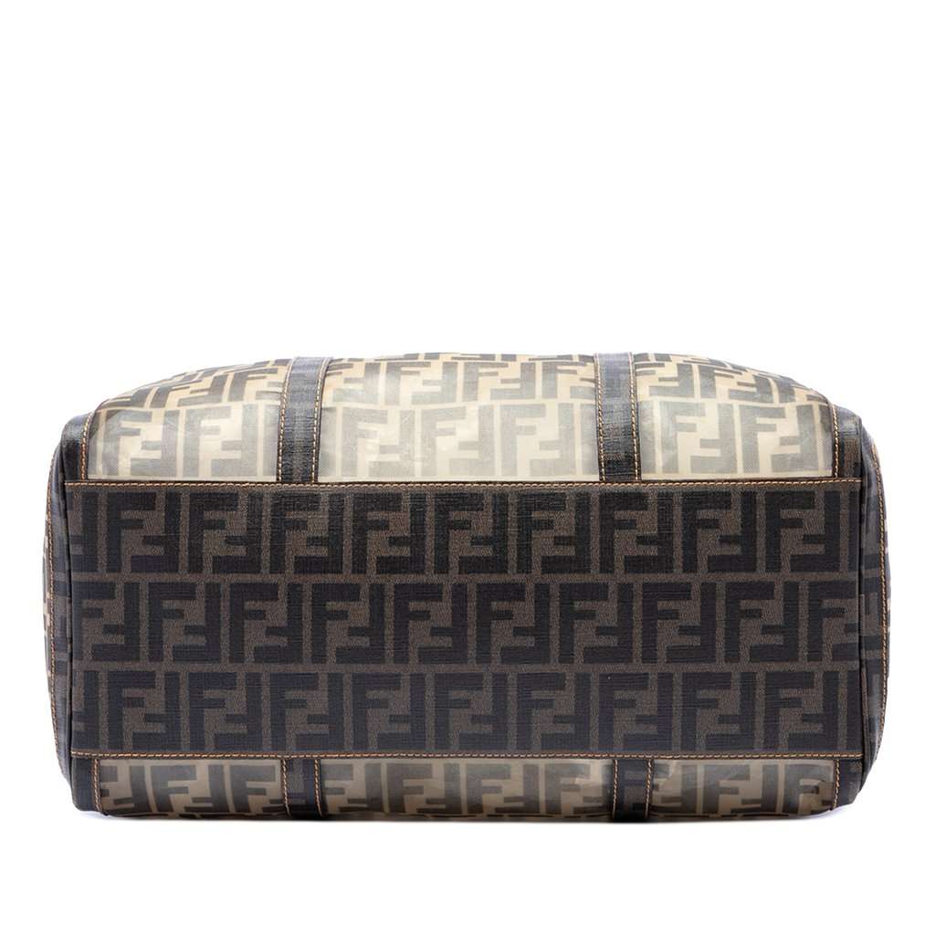 Fendi Large Zucca Mesh Boston Bag Brown Very good - Inside View
