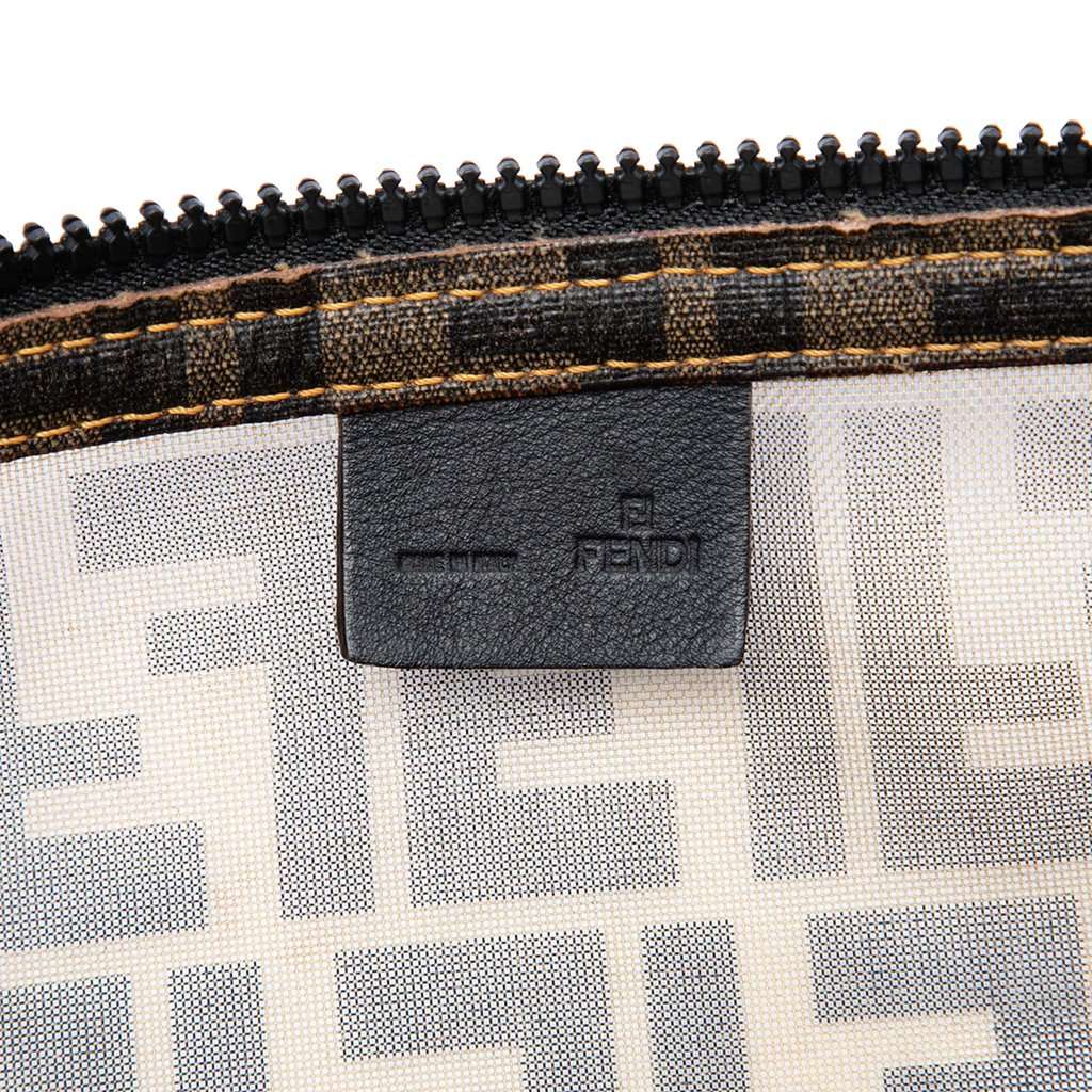 Fendi Large Zucca Mesh Boston Bag Brown Very good - Box View