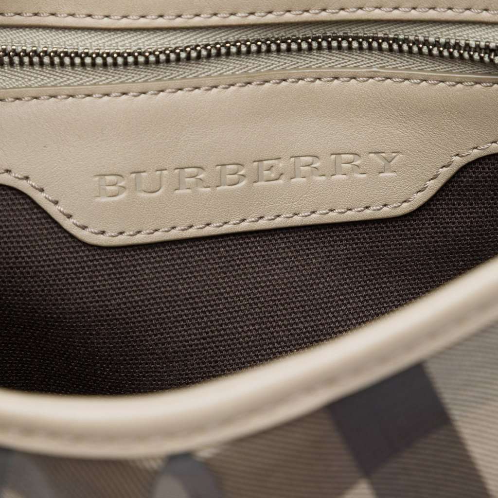 Burberry Smoke Check Coated Canvas Hartham Crossbody MultiColor Very good - Box View