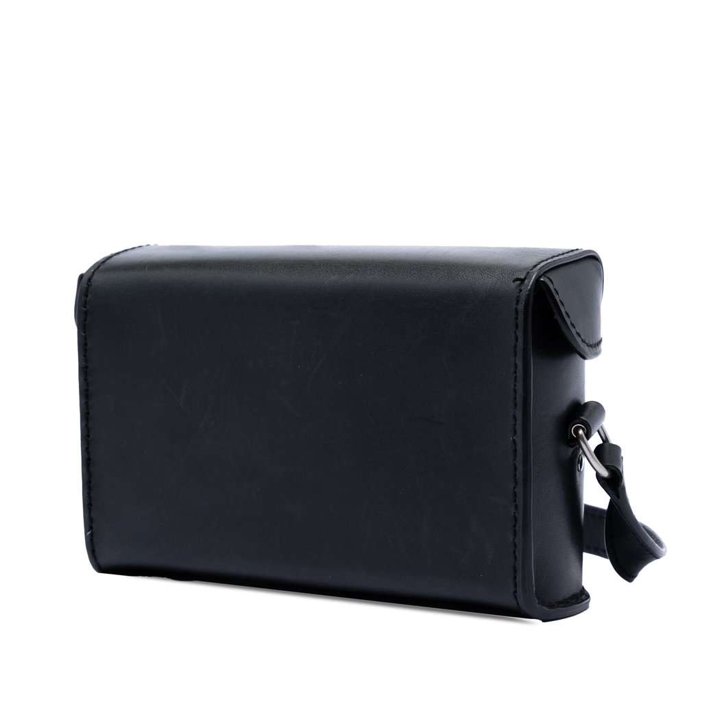 Saint Laurent Leather Tuc Box Crossbody Black Leather Very good condition - Back View