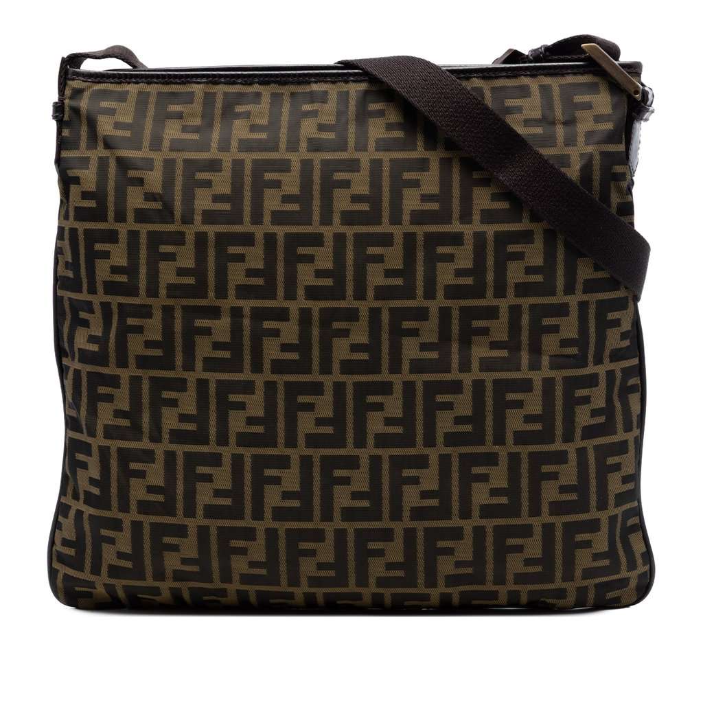 Fendi Zucca Canvas Crossbody Brown Very good - Front View