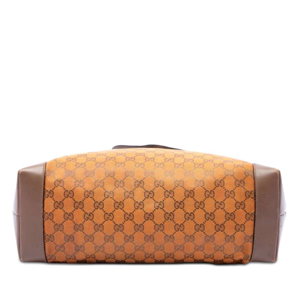 Gucci GG Canvas Web Tote Orange Very good condition - Inside View