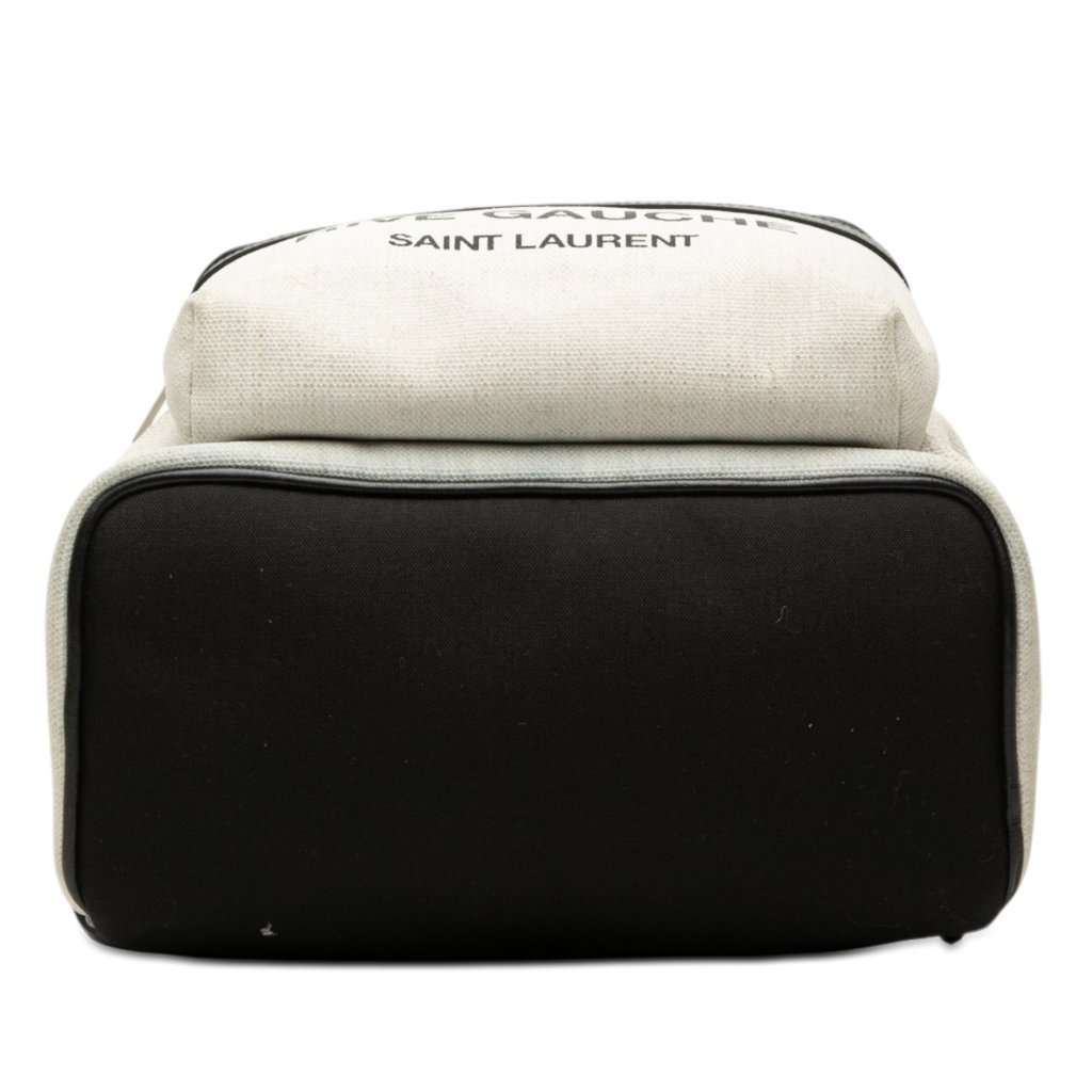 Saint Laurent Canvas Rive Gauche City Backpack White Very good condition - Inside View