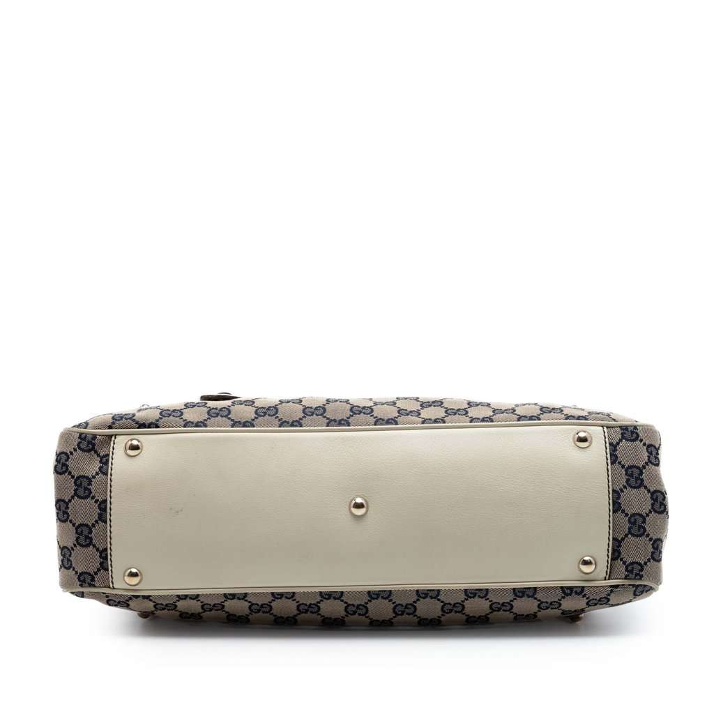 Gucci GG Canvas Web Handbag Beige Very good condition - Inside View