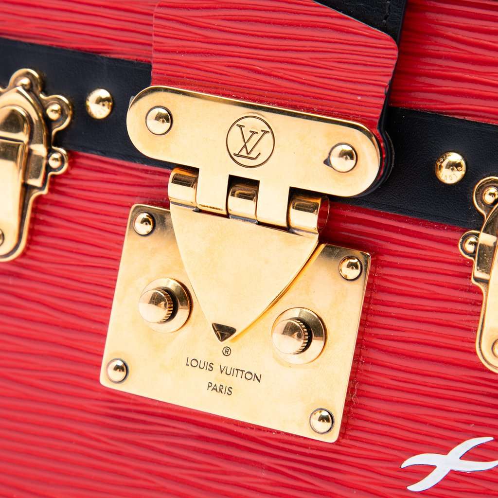 Louis Vuitton Epi Petit Malle Red Leather Very good condition - Box View