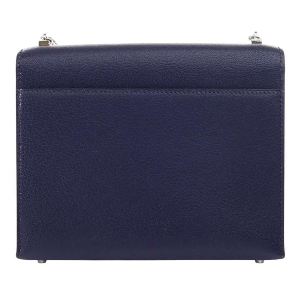 Hermès Mini Chevre Mysore Verrou Chaine Blue Leather Very good condition - Model View
