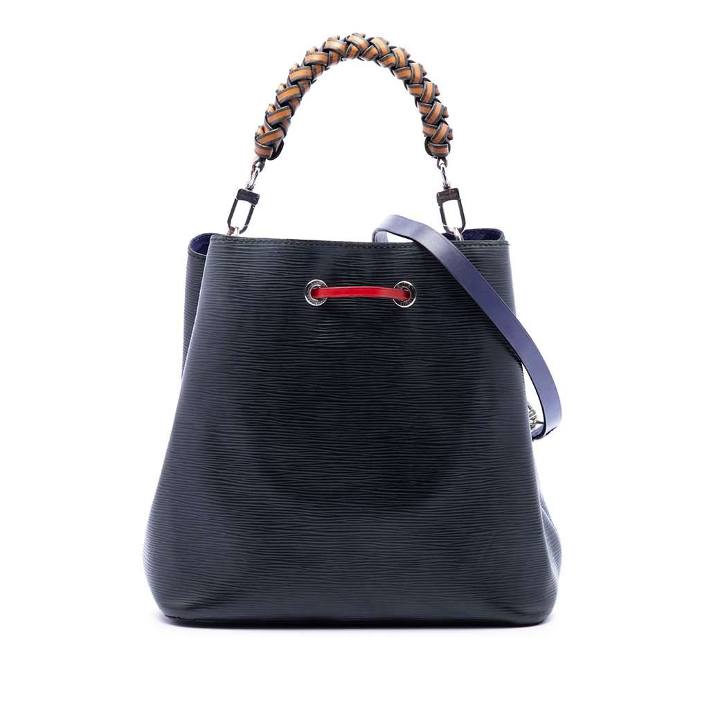Louis Vuitton Epi Tricolor Braided Neonoe MM Black Leather Very good condition - Front View