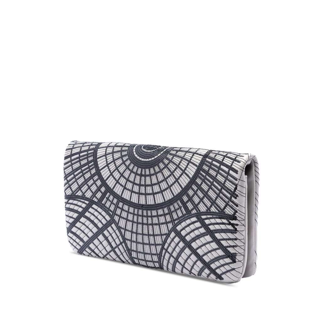 Chanel Sequin Embellished Lambskin Grand Palais Clutch MultiColor Leather Very good - Back View